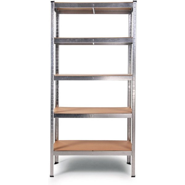ONDIS24 Schwerlastregal Metallregal Thomas, Lagerregal 90 x 40 x 180 (H) cm, Kellerregal, 1-tlg., 875kg Steckregal mit 5 Einlegeböden, Werkstattregal 5X 175kg b