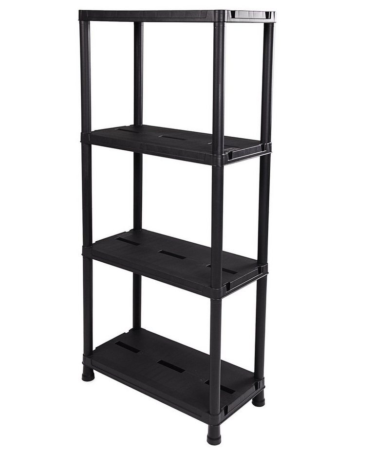 ONDIS24 Steckregal Regal, Lagerregal, 60 x 30 x 131 (H) cm, 12 Zoll, 2-tlg., Kunststoff, anthrazit, bis maximal 125 kg belastbar – Bild 3 von 5
