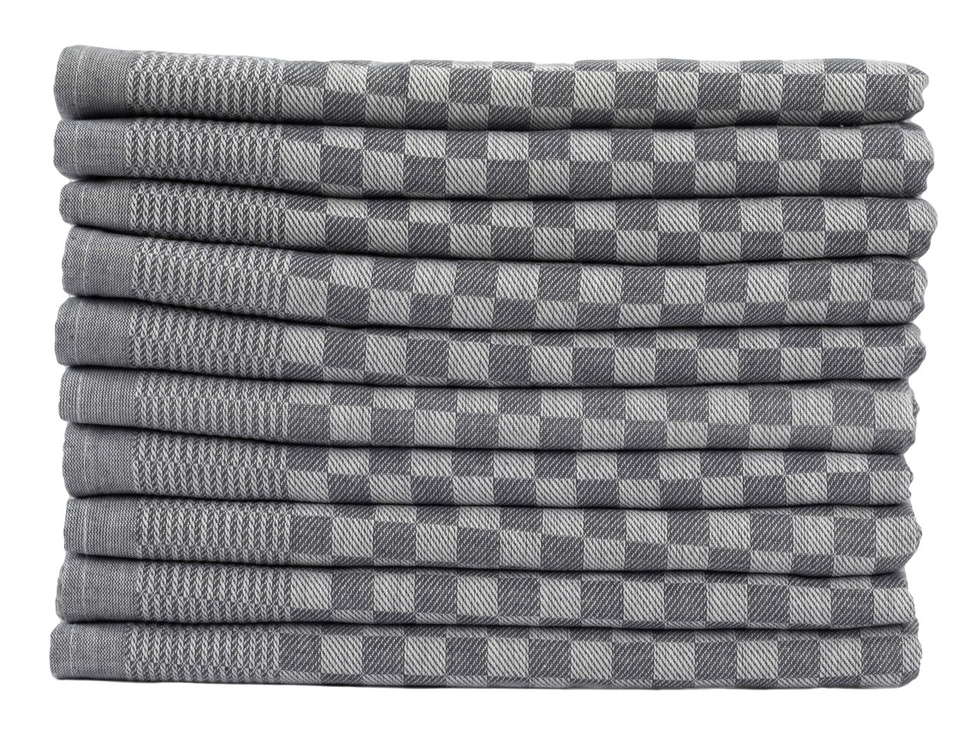 One Home Geschirrtuch Karo, (10-tlg., Grubentücher Set), 100% Baumwolle, Halbzwirn Qualität – Bild 2 von 3