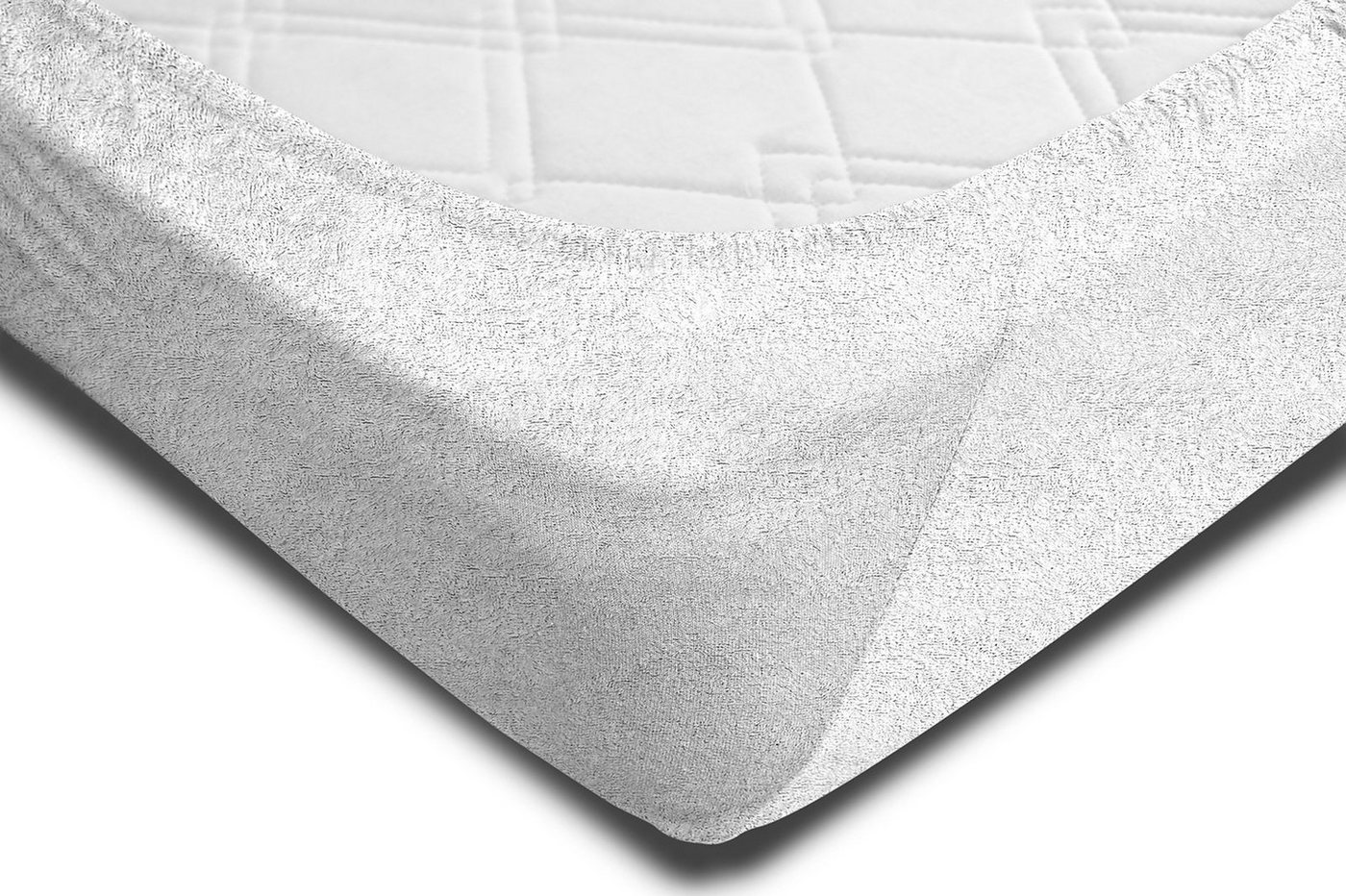 One Home Spannbettlaken Winter, Frottee, Gummizug: rundum, (2 Stück), Double Pack, flauschig warm weich – Bild 4 von 4
