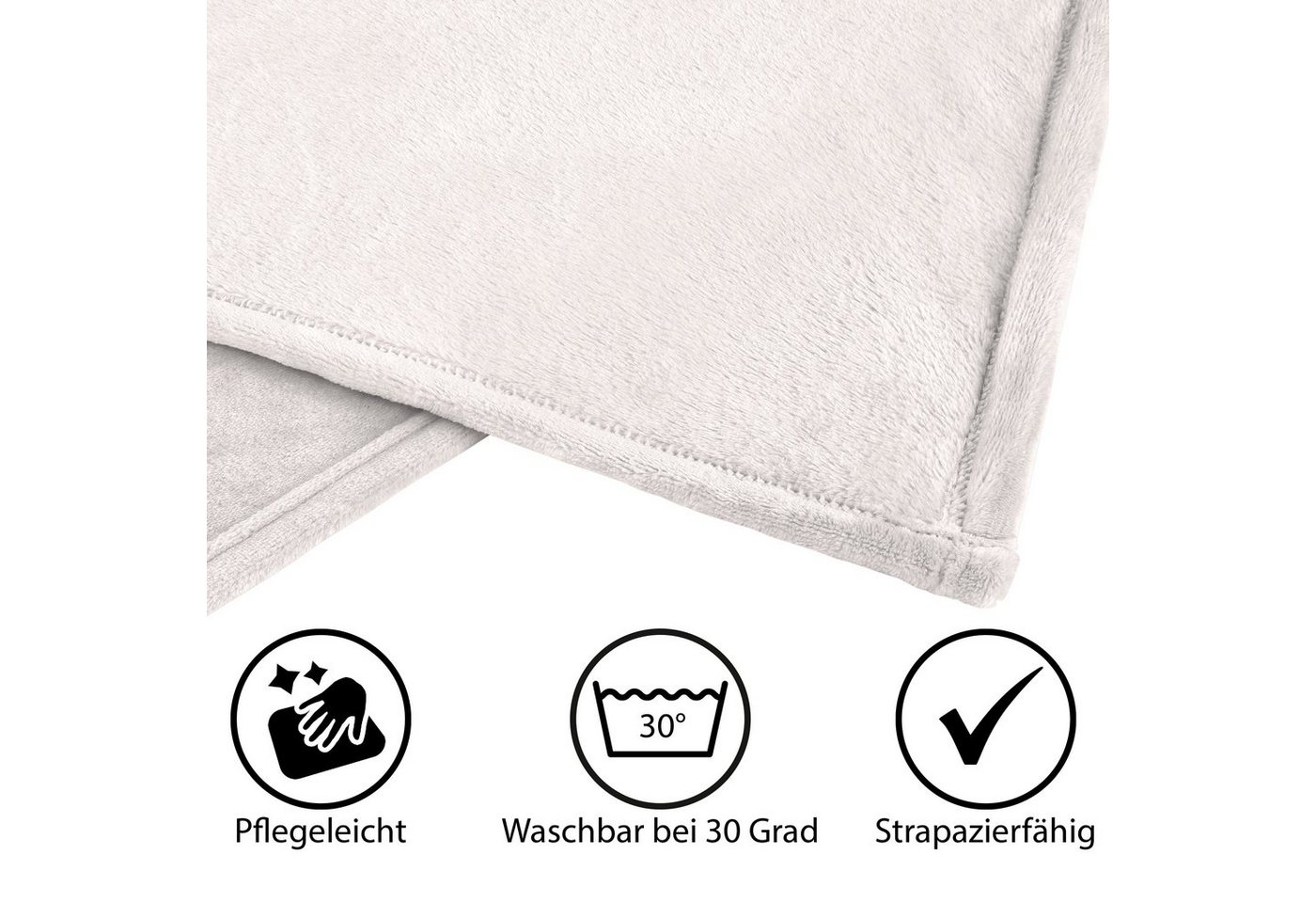 Wohndecke Winter Cashmere Touch, One Home, Kuscheldecke flauschig warm und kuschelig weich – Bild 5 von 5