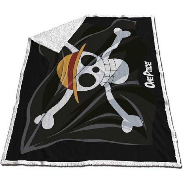Wohndecke Sherpa Decke – Superweiche Kuscheldecke 130x170 cm für Anime-Fans, One Piece Anime