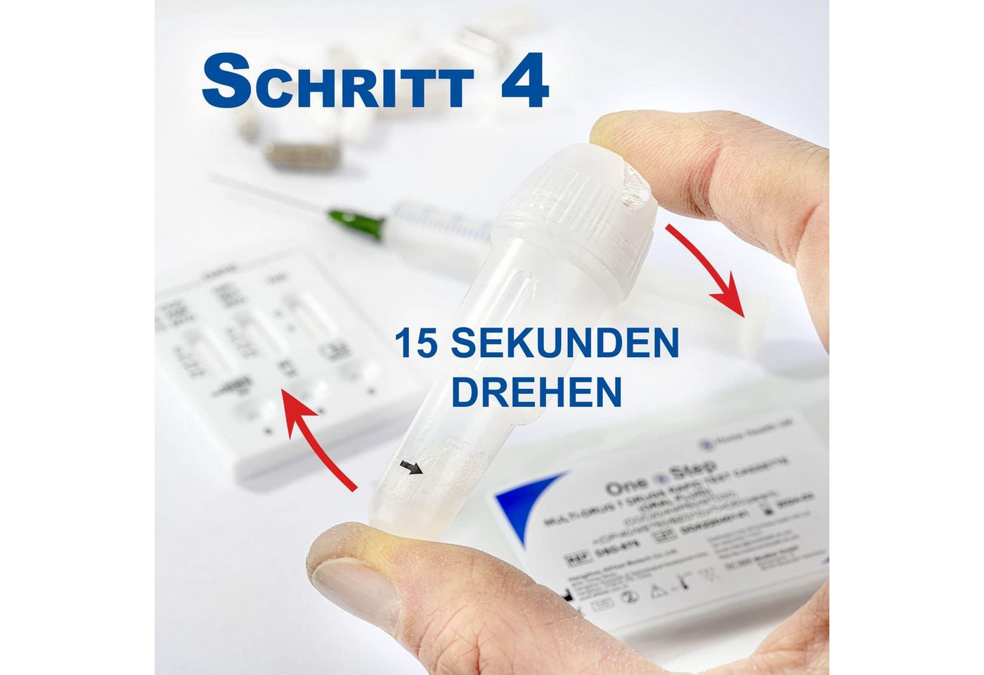 One+Step Drogen-Schnelltest Multi Speichel für 7 Drogenarten, 2-tlg. – Bild 5 von 5