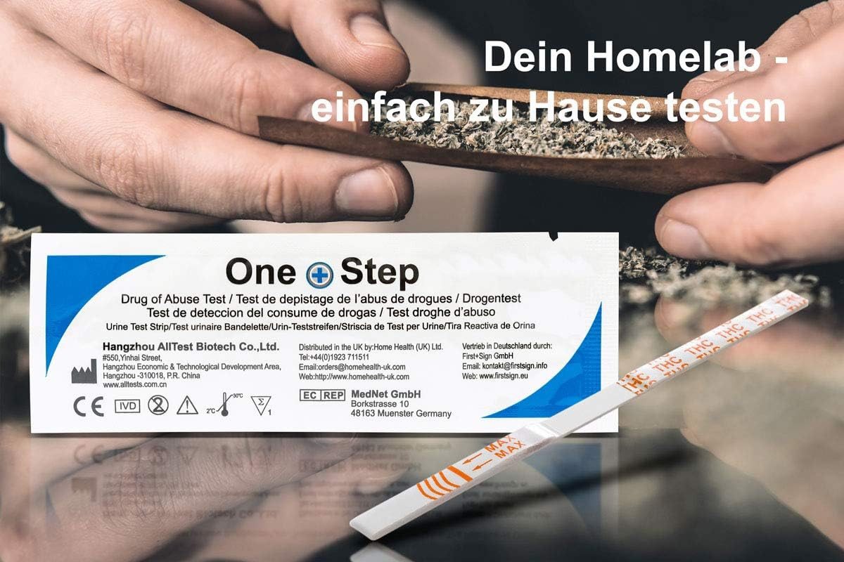 One+Step Drogen-Schnelltest THC - Urintest mit hoher Sensitivität, 10-tlg. – Bild 5 von 5