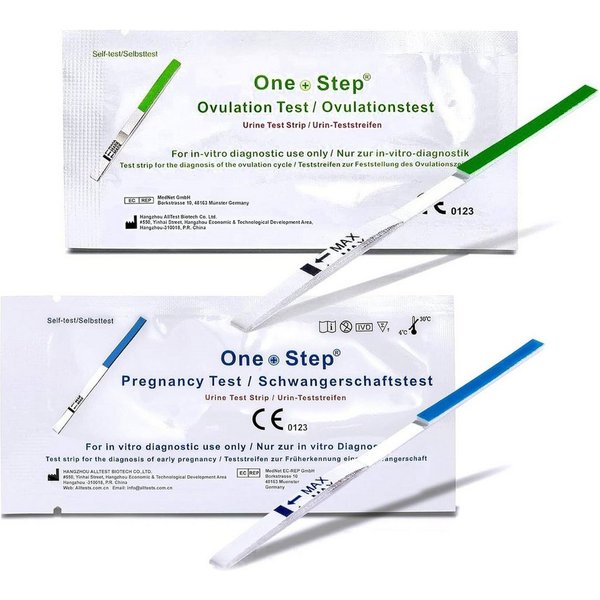 One+Step Ovulationstest Kombipaket 50 Ovulationstests und 20 Schwangerschaftstests, 70-tlg.