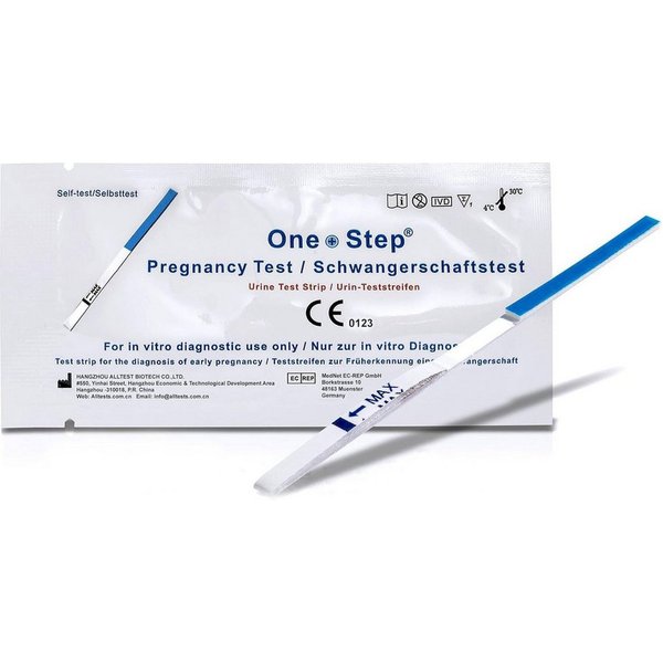 One+Step Schwangerschaftstest ultraempfindlicher Schwangerschaftstest Urintest – Frühtest 10 miu/ml, 5-tlg., Frühtest 10 miu/ml