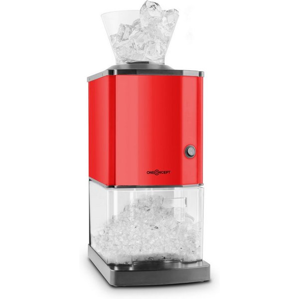 ONECONCEPT Eiswürfelmaschine Icebreaker Eiswürfelbereiter, Edelstahl 12kg/Tag Display L Eiswürfelautomat