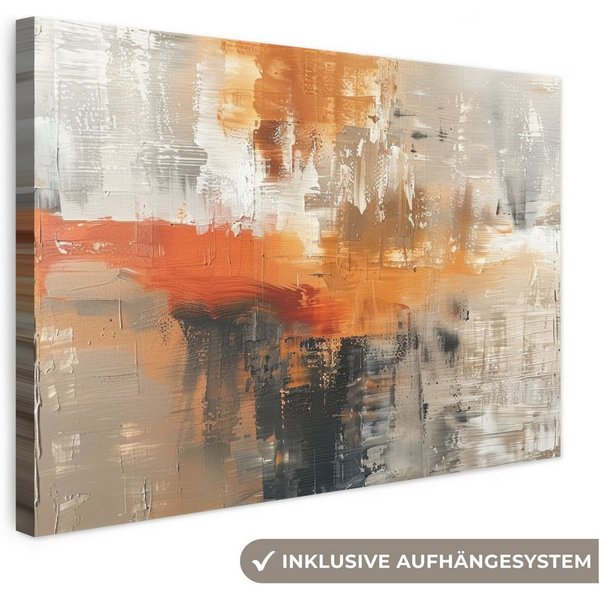 OneMillionCanvasses® Leinwandbild Farbe - Muster - Modern - Kunst, Fotodruck (1 St), Leinwand Bilder Klein, Wand Dekoration Aesthetic 30x20 cm