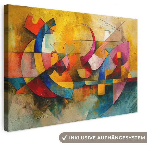 OneMillionCanvasses® Leinwandbild Kunst - Abstrakt - Ästhetisch - Farbenfroh - Kunst, Fotodruck (1 St), Leinwand Bilder Klein, Wand Dekoration Aesthetic 30x20 c