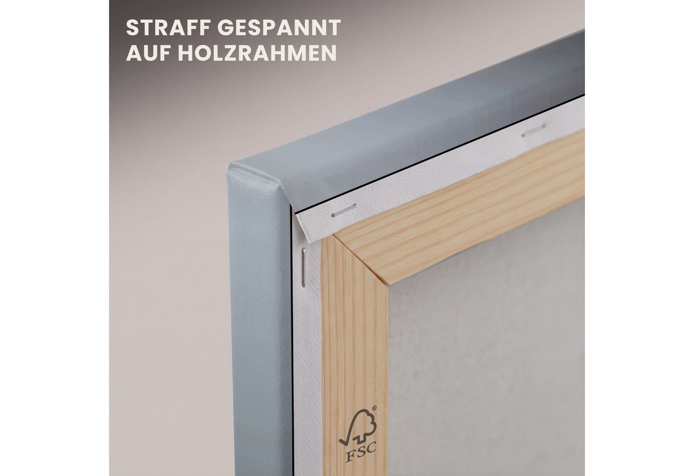 OneMillionCanvasses® Leinwandbild Panorama Kaffeebohnen - Schwebend - Grau, Fotodruck (1 St), Wandbild, Deko Schlafzimmer Wohnzimmer Flur 40x20 cm – Bild 5 von 5