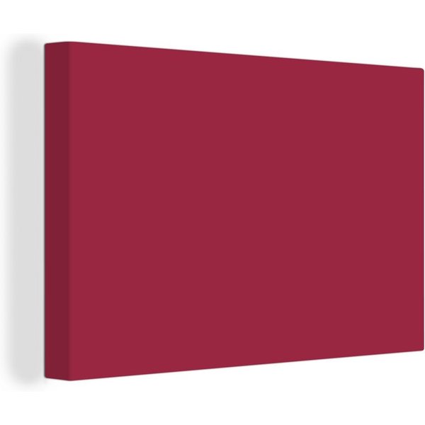OneMillionCanvasses® Leinwandbild Rot - Einfarbig, Fotodruck (1 St), Leinwand Bilder Klein, Wand Dekoration Aesthetic 30x20 cm