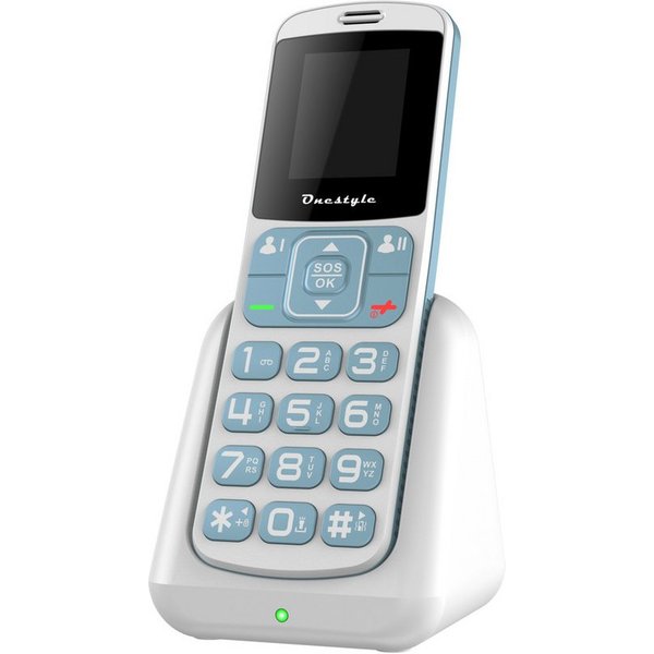 Onestyle Silver II Seniorenhandy mit Ladeschale, DUAL-SIM, großen Tasten Seniorenhandy