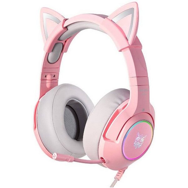 ONIKUMA ONIKUMA K9 Pink RGB Gaming Headset On-Ear-Kopfhörer