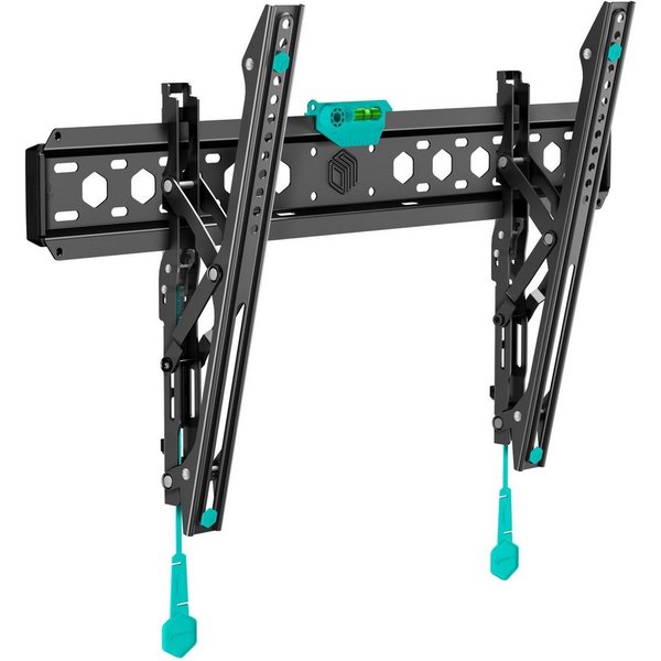 ONKRON TV-Wandhalterung 43-85 Zoll, bis 68 kg, VESA 75x75-600x400, TM6-B, (bis 85,00 Zoll, neigbar, ultra slim, Click’n’Pull-System, Wasserwaage)