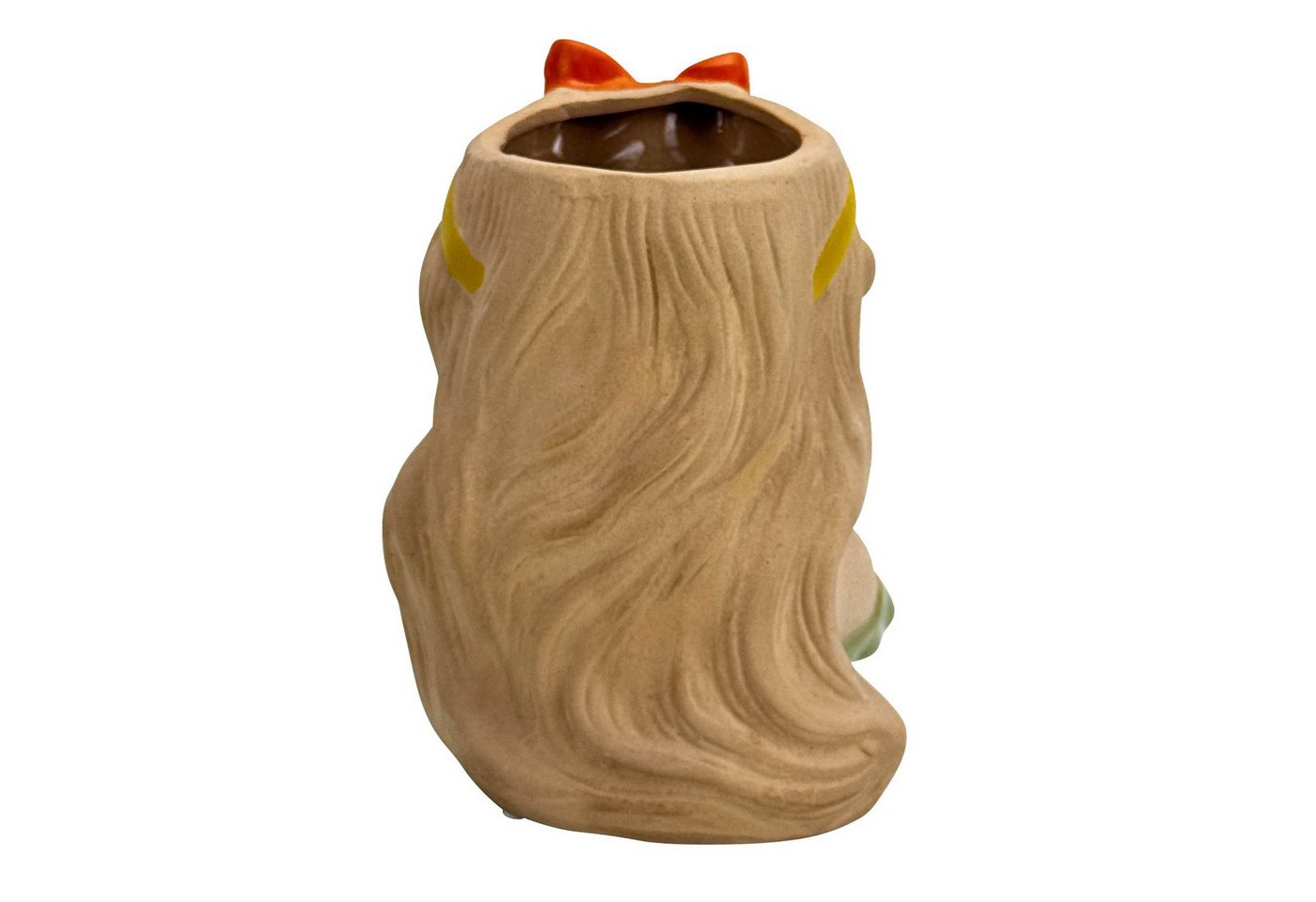 Online-Fuchs Blumentopf Mädchenkopf, Frau für Blumen oder Kräuter - auch als Vase verwendbar (aus Keramik gefertigt, Deko für Wohnzimmer und Küche), 7 cm große  – Bild 4 von 5
