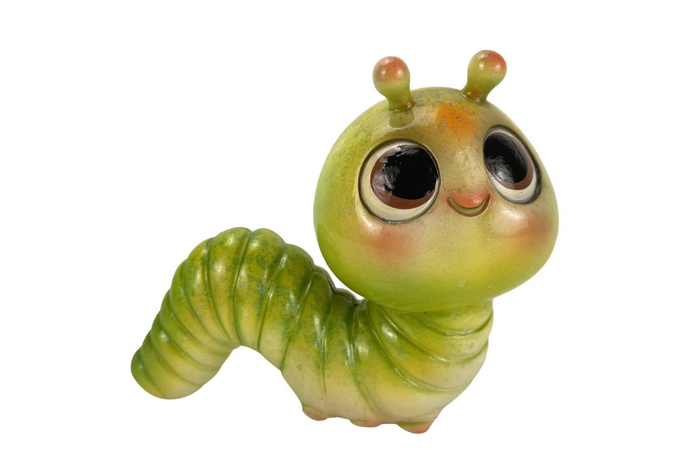 Online-Fuchs Gartenfigur Regenwurm, Raupe für außen - farbenfrohe Deko Figuren, Tiere, (farbenfroh, süßes Design), aus langlebigem Kunstharz gefertigt, wetterfe – Bild 2 von 5