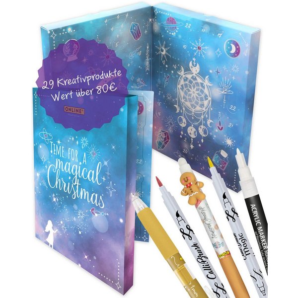 Online Pen Adventskalender Adventskalender 2026, Magic 2026, Kreativ Kalender, ab 10 Jahren, für Kinder & Erwachsene