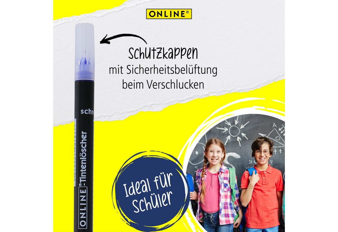 Online Pen Tintenkiller Tintenlöscher, Set mit 6 Tintenlöscher in Grün und Schwarz – Bild 3 von 5