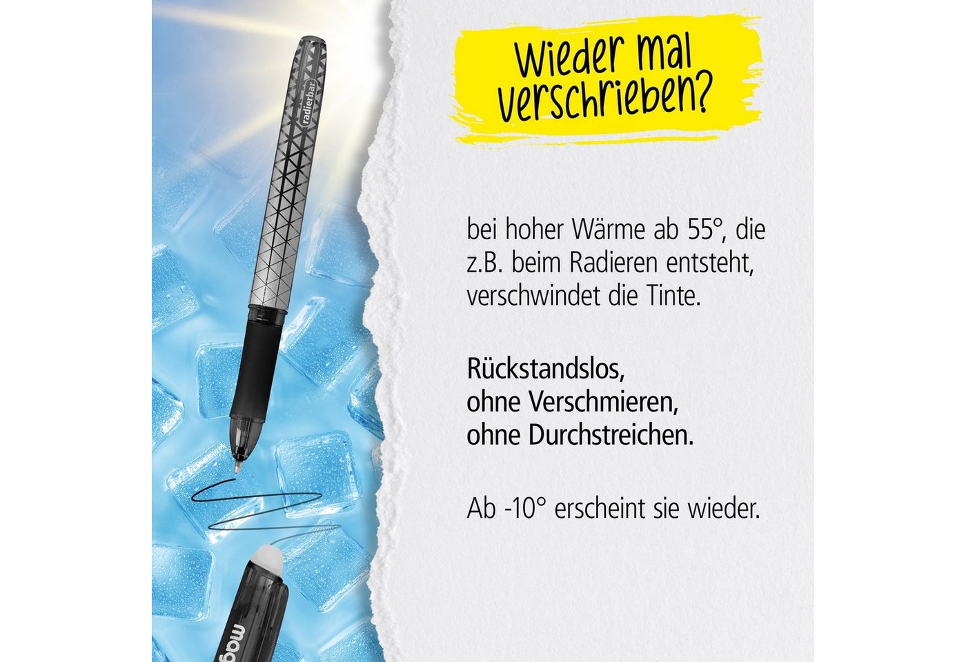 Online Pen Tintenroller magiXX Mine, (12x radierbare Ersatzminen blau für Gelschreiber), Nachfüll-Minen kompatibel mit Pilot Frixion, magiXX Gelstift – Bild 5 von 5