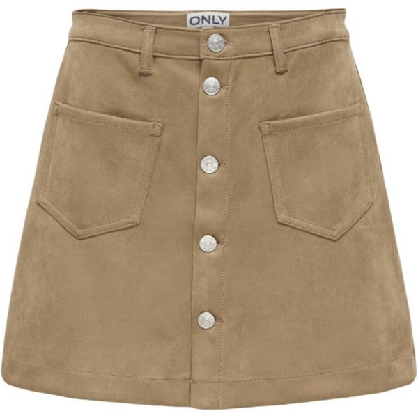 ONLY A-Linien-Rock 2026 4_PREFALL braun,Casual,Polyester,Unifarben,Regular Fit