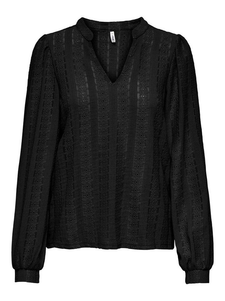 ONLY Blusenshirt ONLMELANIE L/S SPLIT TOP JRS – Bild 2 von 3