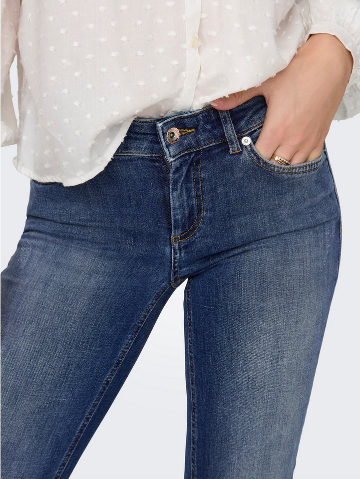 ONLY Bootcut-Jeans ONLBLUSH – Bootcut-Jeans mit niedriger Leibhöhe und Stretch Baumwollmischung, bootcut fit – Bild 2 von 5