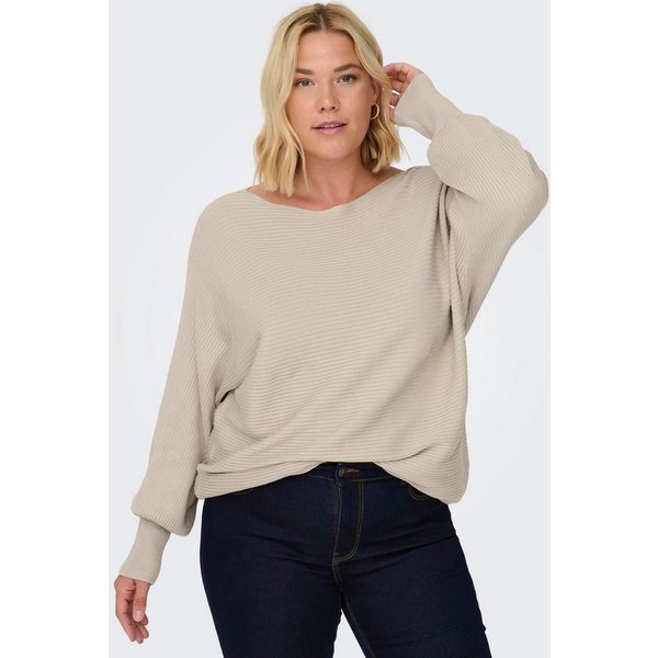 ONLY CARMAKOMA Strickpullover CARNEW ADALINE LIFE L/S PULLOVER KNT Viskosemischung