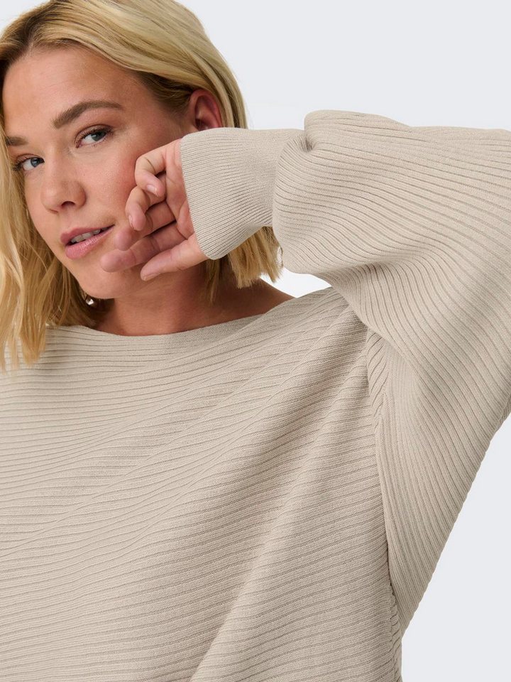 ONLY CARMAKOMA Strickpullover CARNEW ADALINE LIFE L/S PULLOVER KNT Viskosemischung – Bild 3 von 5