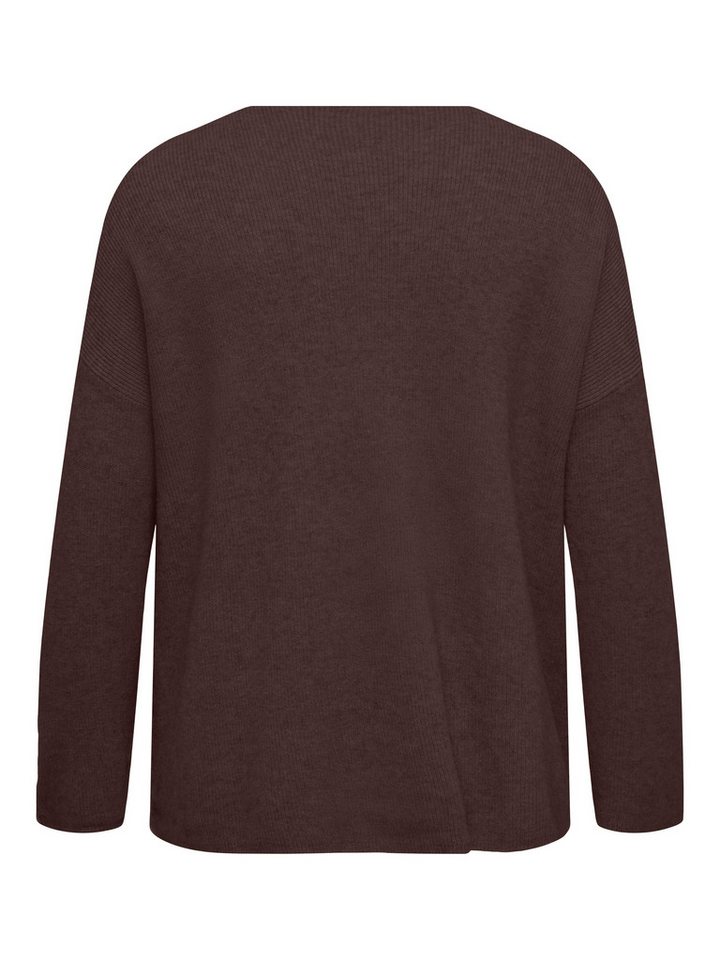ONLY CARMAKOMA V-Ausschnitt-Pullover CARIBI LS RIB LOOSE V-NECK CC KNT Viskosemischung, regular fit – Bild 5 von 5