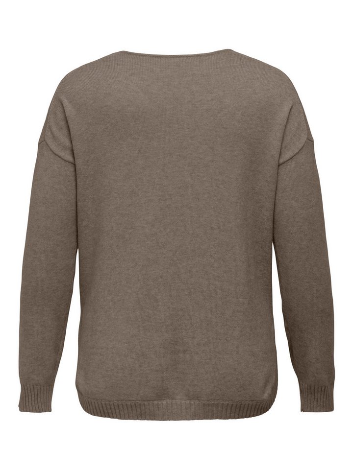 ONLY CARMAKOMA V-Ausschnitt-Pullover CARMARGARETA LS PULLOVER KNT NOOS Viskosemischung, regular fit – Bild 5 von 5