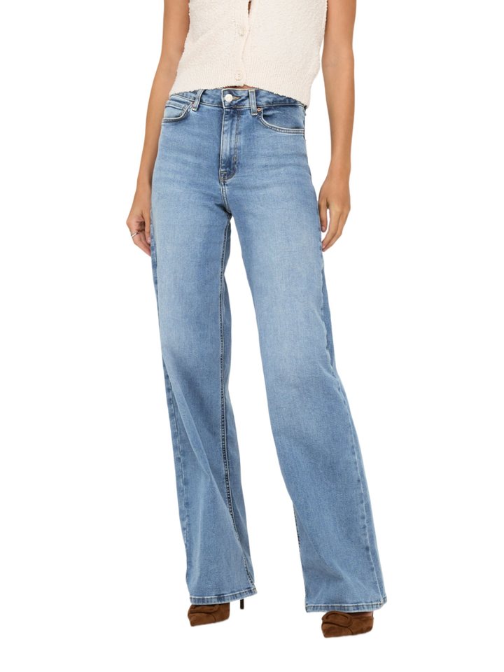 ONLY Jeansleggings 2026 8_PRESPRING blau,Casual,Baumwolle,Unifarben,Wide Leg,Hoch – Bild 3 von 5
