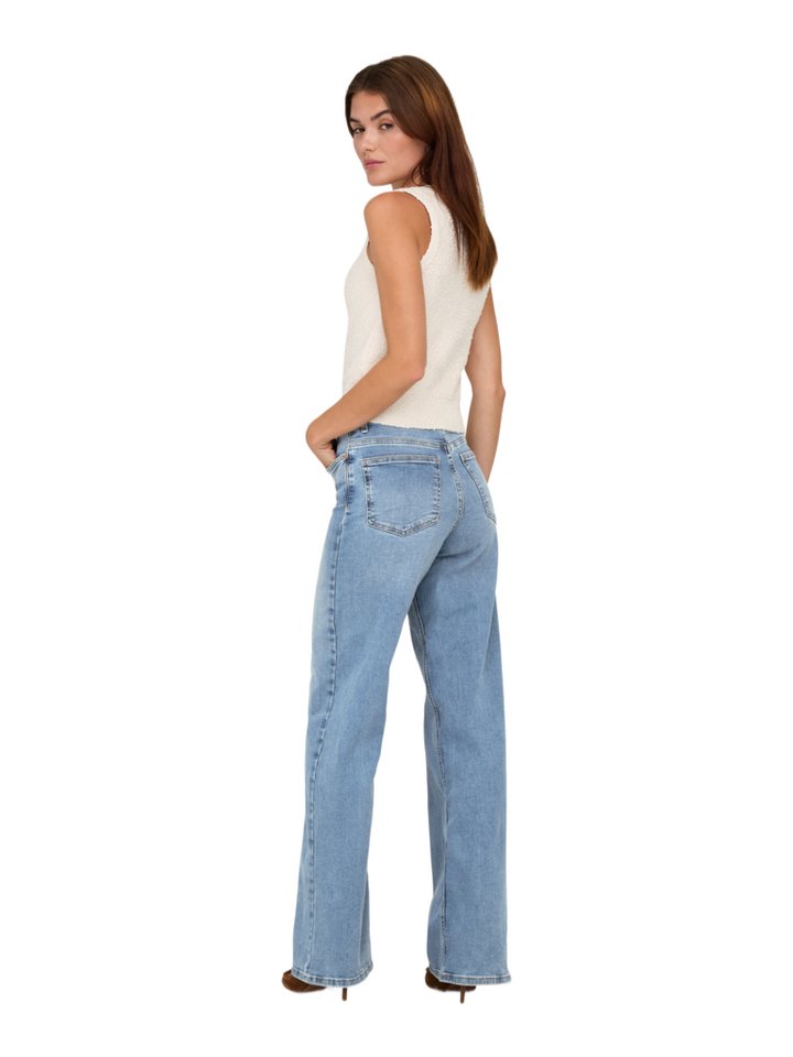 ONLY Jeansleggings 2026 8_PRESPRING blau,Casual,Baumwolle,Unifarben,Wide Leg,Hoch – Bild 4 von 5