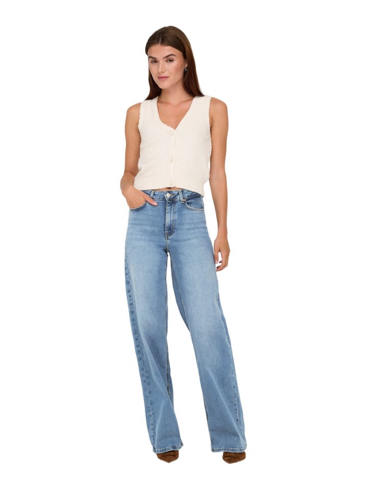 ONLY Jeansleggings 2026 8_PRESPRING blau,Casual,Baumwolle,Unifarben,Wide Leg,Hoch – Bild 5 von 5