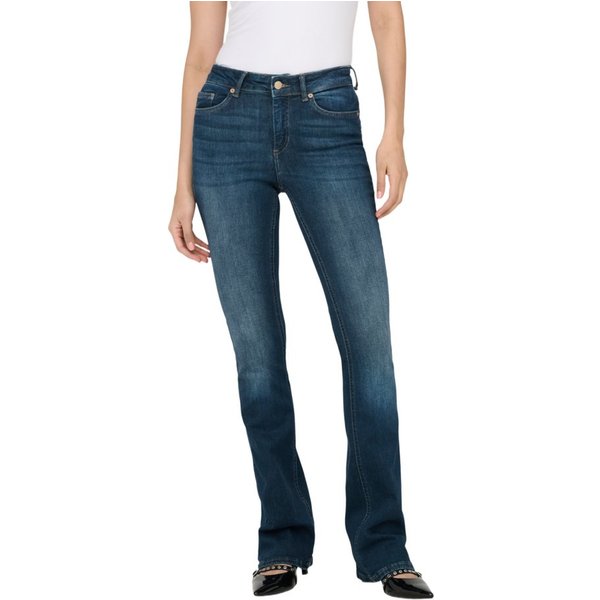 ONLY Jeansleggings blau,Freizeit,Baumwolle,Unifarben,Flared Fit,Mittel