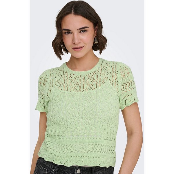 ONLY Kurzarmpullover ONLELKE LIFE SS STRUCTUR O-NECK KNT NOOS