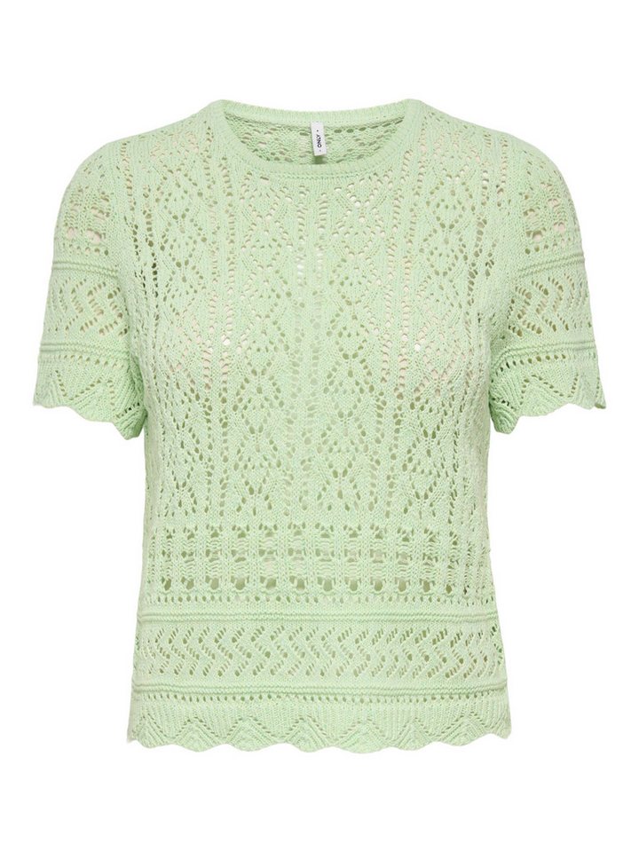 ONLY Kurzarmpullover ONLELKE LIFE SS STRUCTUR O-NECK KNT NOOS – Bild 5 von 5