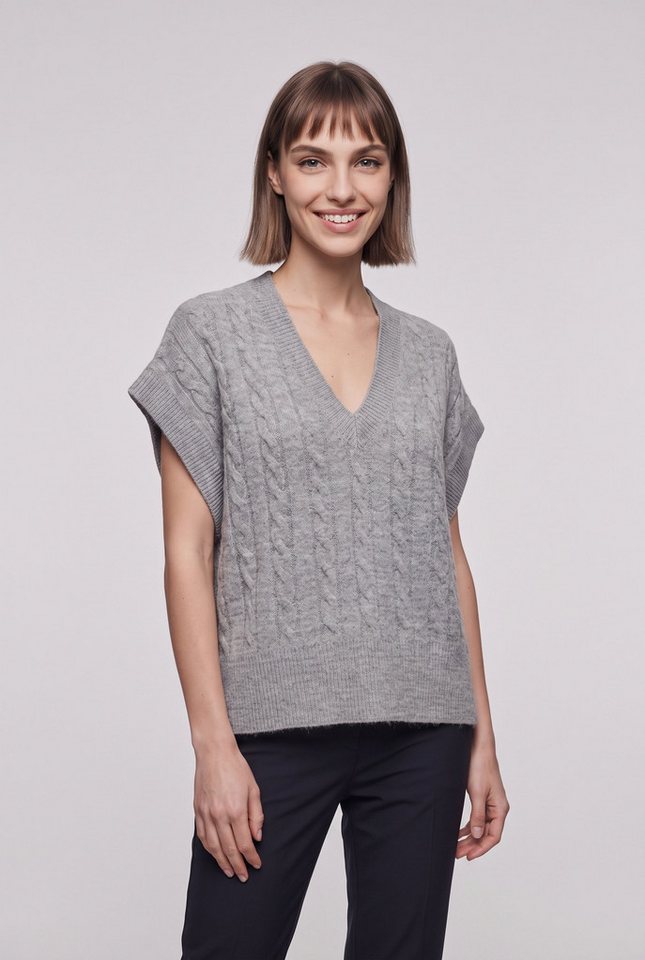 ONLY Kurzarmpullover ONLMELODY VEST KNT Materialmix, regular fit – Bild 2 von 5
