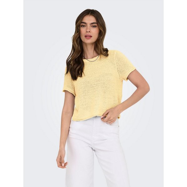 ONLY Kurzarmpullover ONLSUNNY S/S PULLOVER NOOS KNT Kunstfaser, regular fit