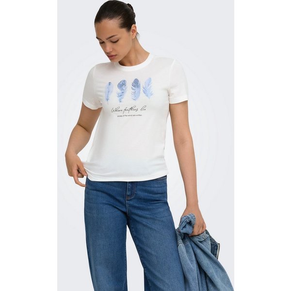 ONLY Kurzarmshirt ONLDREAMER S/S TEE JRS Baumwolle, regular fit