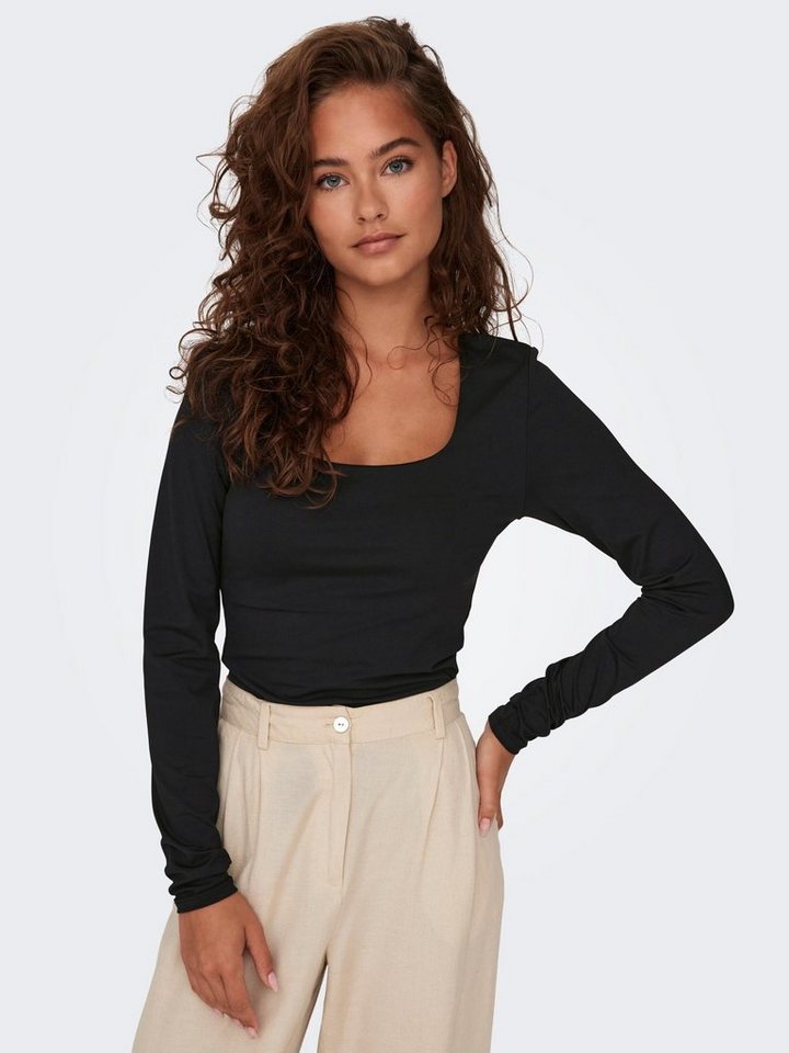 ONLY Langarmshirt ONLEa (1-tlg) Plain/ohne Details – Bild 4 von 5