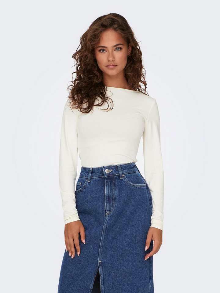 ONLY Langarmshirt ONLEA (1-tlg) Plain/ohne Details – Bild 4 von 5