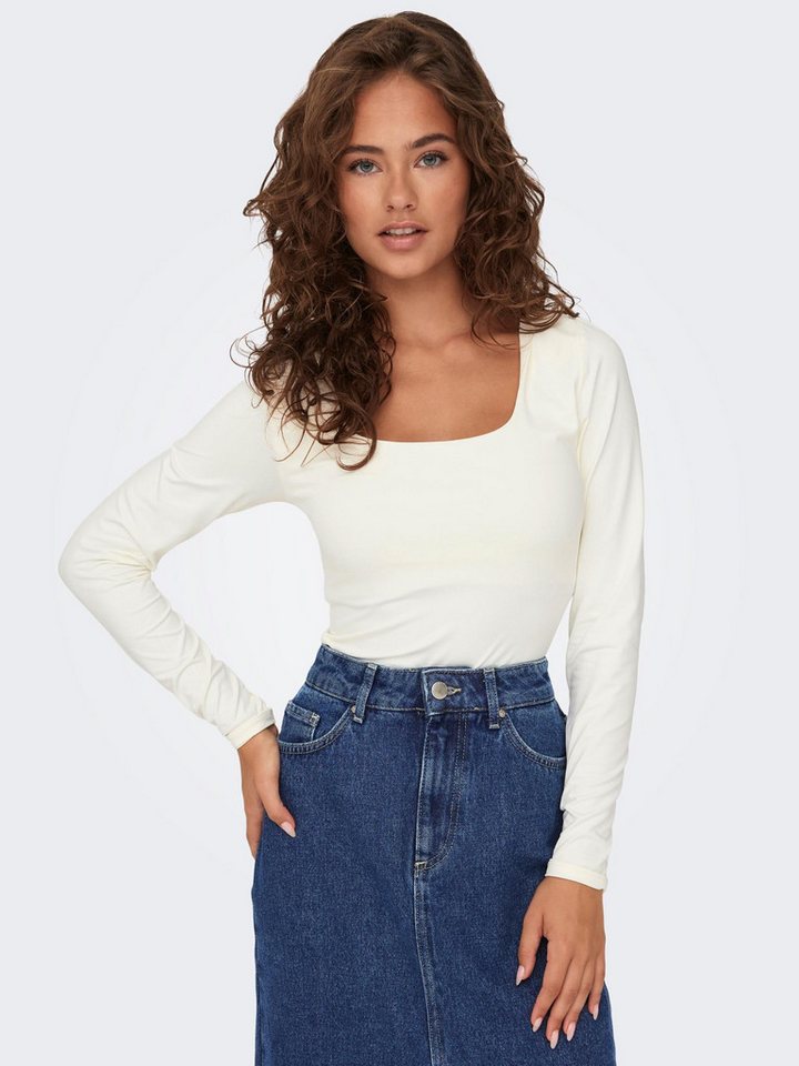 ONLY Langarmshirt ONLEA (1-tlg) Plain/ohne Details – Bild 5 von 5