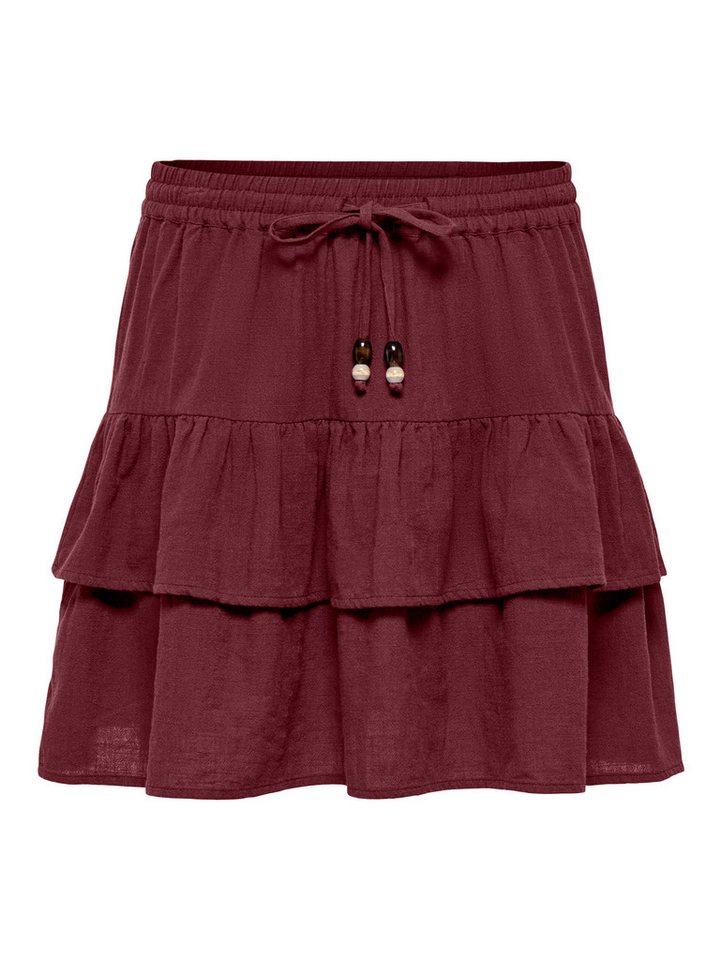 ONLY Minirock ONLSWAR STRING SHORT SKIRT WVN Baumwolle – Bild 5 von 5