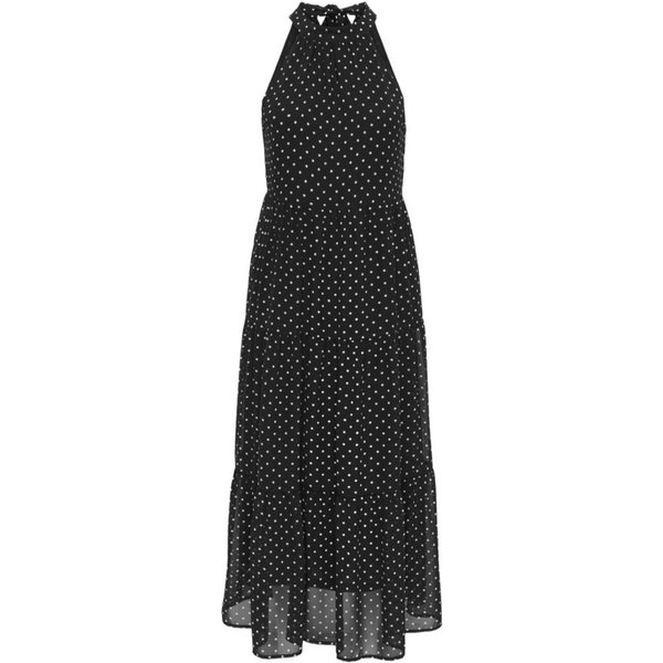 ONLY Partykleid 2026 2_SPRING2 schwarz,Casual,Polyester,Gepunktet,Neckholder,Ärmellos,Casual Fit