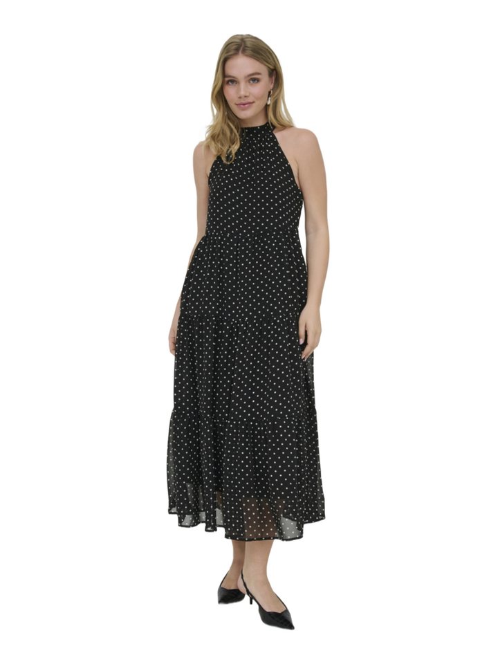 ONLY Partykleid 2026 2_SPRING2 schwarz,Casual,Polyester,Gepunktet,Neckholder,Ärmellos,Casual Fit – Bild 4 von 5