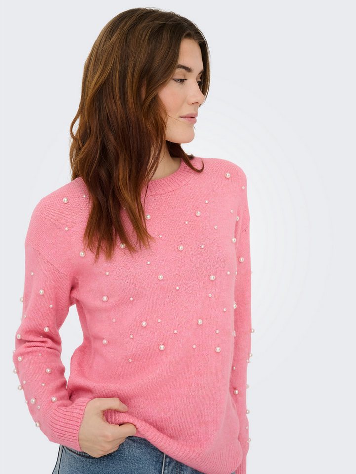 ONLY Rundhalspullover ONLEMBLA LS O-NECK PEARL EX KNT – Bild 3 von 5