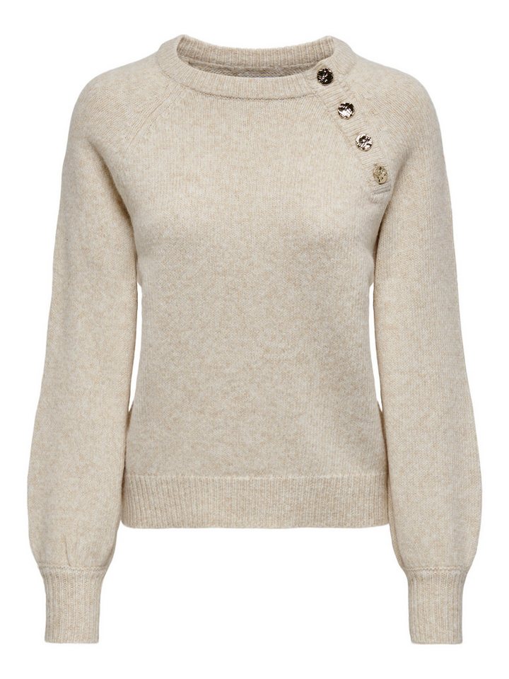 ONLY Rundhalspullover ONLEMMA LS BUTTON ONECK EX KNT Kunstfaser, regular fit – Bild 5 von 5