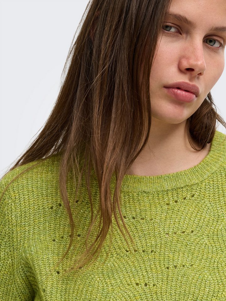 ONLY Rundhalspullover ONLLOLLI L/S PULLOVER KNT NOOS Materialmix – Bild 3 von 5