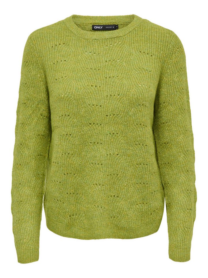 ONLY Rundhalspullover ONLLOLLI L/S PULLOVER KNT NOOS Materialmix – Bild 5 von 5
