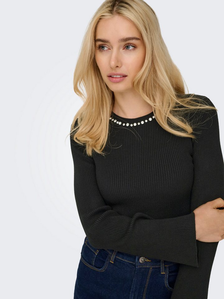 ONLY Rundhalspullover ONLNATASCHA LS BLING O-NECK CC KNT – Bild 2 von 5